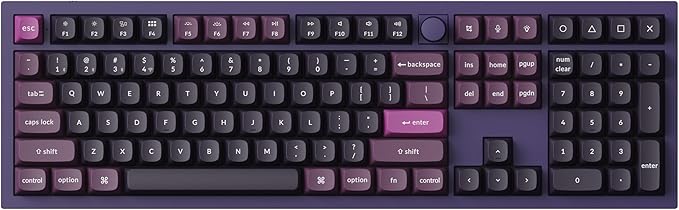 Keychron Q6 HE QMK 2.4 GHz Wireless Custom Keyboard, Rapid Trigger Bluetooth Aluminum Full-Size with Hall Effect Gateron Double-Rail Magnetic Switches PBT Keycaps Compatible for Mac Windows Linux
