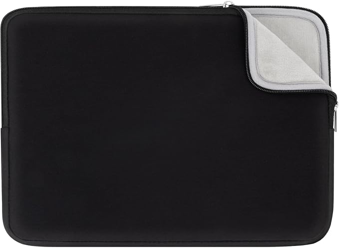 RAINYEAR 13 Inch Laptop Sleeve Compatible with 13.3" MacBook Air/Pro M1 M2 M3 M4 M5 A3449 A3240 A3113 A2681 A2338 Carrying Bag Protective Cover Soft Case (Black, Upgraded Version)