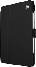 Speck Case for iPad Pro 4th Generation 11 Inch - Drop & Camera Protection, Slim Multi Range Stand, Apple Pencil Holder - Black/Black/White