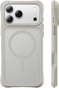ORNARTO Magnetic for iPhone 17 Pro Max Case, 20FT Military-Grade Drop Protection, Compatible with MagSafe, Slim Shockproof Translucent Matte Phone Case for iPhone 17 Pro Max 6.9", Stone Gray