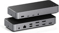 Satechi 13 in 1 Triple 4K USB C Docking Station, 100W Charging, 2 DP, 3 HDMI, 2 USB C, 3 USB-A, Gigabit Ethernet, and Audio Jack for Mac/Windows, MacBook Air/Pro, DisplayLink Required