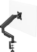 THEARK Single Monitor Desk Mount 17"-32" Screens - Adjustable Gas Spring Monitor Arm Computer Monitor Stand up to 19.8 lbs,VESA Arm Desk Mount with C-Clamp and Grommet Base,VESA 75x75/100x100mm,Black