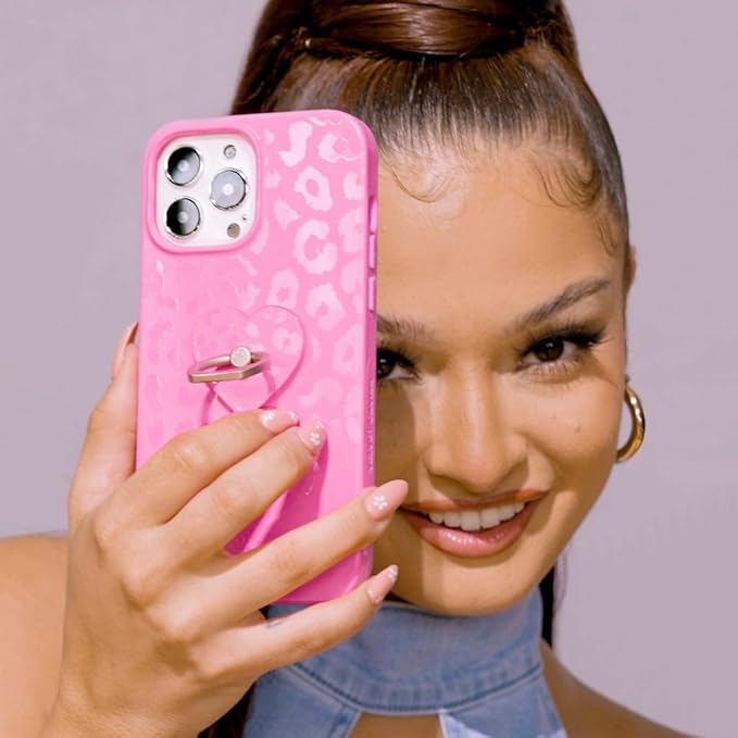 VELVET CAVIAR Case for iPhone 15 Pro Max | Compatible with MagSafe | 10ft Drop Tested | Protective Designer Cases| Hot Pink Leopard