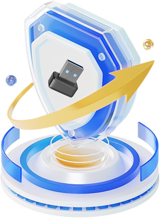 USB Fingerprint Key Reader Window Hello Fingerprint Reader Fast and Accurate Authentication 360 Degrees Detection