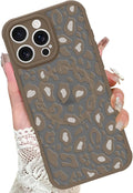 KANGHAR Case for iPhone 16 Pro Brown Leopard Printed Pattern Compatible with Magsafe Cute Cheetah Protective Magnetic Case for Girls Women 6.3"