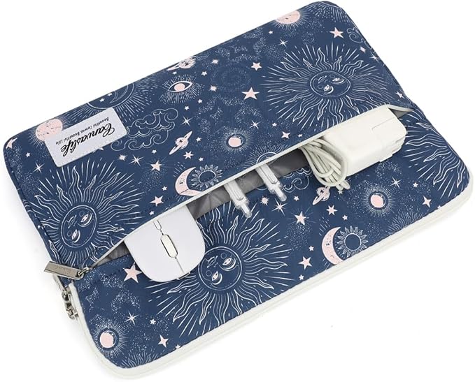 Notebook Computer 13-13.3-inch Notebook case, Suitable for MacBook Air/Pro 13 /Pro 14, HP Dell ASUS Lenovo Notebook, Polyester Upright Computer case with Pocket (Sol De Mayo)