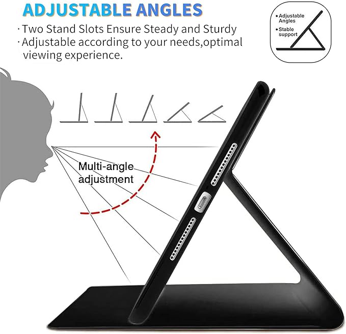 for Amazon Kindle Fire 7 (12th Generation, 2022 Release) 7" Tablet Case, Slim Kickstand Stand Leather Smart Cover with Auto Wake/Sleep, Rose Red Wolf