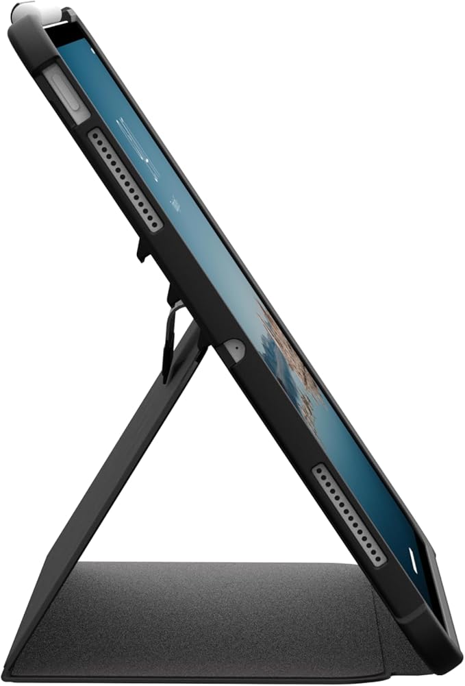 URBAN ARMOR GEAR UAG Designed for iPad Pro 13" 8th Gen 2025 M5, 7th Gen 2024 M4 Case A3360 A3361 - Rugged Folio Protective Cover with Multi-Angle Adjustable Stand and Pencil Holder Plyo LT Ice/Black