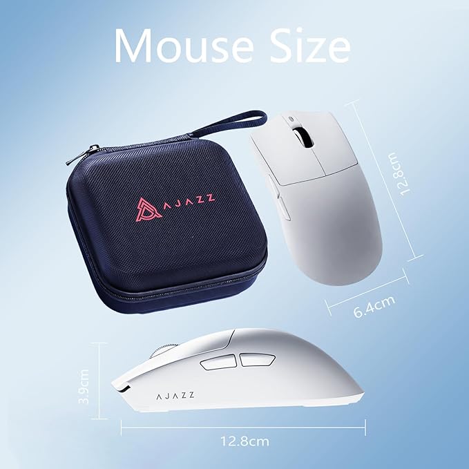 AJ139P V3 MC Wireless Gaming Mouse 2.4G Wired/Bluetooth | RGB Magnetic Charging Dock | Lightweight Design | 24K DPI | 800mAh Battery | PAW3311 Sensor | 5 Programmable Buttons, Compatible with PC/Mac