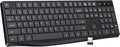 Lovaky Wireless Keyboard MK98, 2.4G USB Computer Cordless Keyboard, Enlarged Indicator Light, Ergonomic Full Size PC Keyboard with Number Pad for Windows, Laptop, Desktop, Chromebook, Notebook, Black