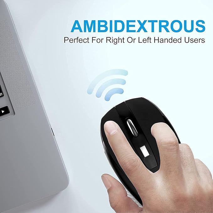 Guiheng Wireless Mouse, 2.4Ghz Computer Mouse 1200DPI, 6 Buttons with Nano Receiver for Laptop, PC, Chromebook, Computer, Notebook, Office - 10 Pack