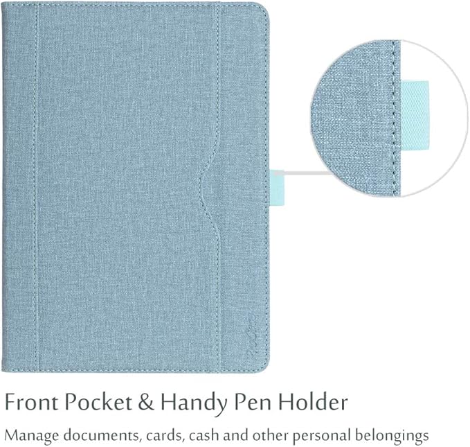 ProCase Case for iPad Air (3rd Gen) 10.5" 2019/iPad Pro 10.5" 2017, Vintage PU Leather Stand Folio Cover for iPad Air 3/iPad Pro 10.5-inch Multiple Viewing Angles with Pencil Holder -Teal