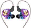 Piluyaa Wired Gaming Headphones IEM Earphones with 1DD，QKZ ENZO in Ear Monitor, HiFi Earbuds, Bass Sound with New 11mm Dynamic Driver for Video Music Gaming (Colorful)