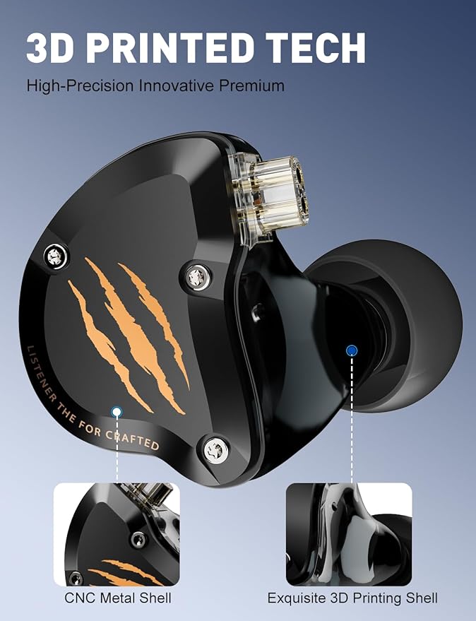 in Ear Monitors Headphones, USB-C HiFi Wired Earbuds with Noise Isolating,Type-C w/Mic Earphone for iPhone 17 16 15 Android/Samsung Phone, Laptop, IEM Headset for Gaming, Singer