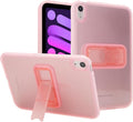 Slim Case for iPad mini 7 (A17 Pro) 2024/ Mini 6 8.3'', Built-in Kickstand Non-Slip Military Grade Drop Protection Rugged for iPad mini 7th 6th Generation, Pink