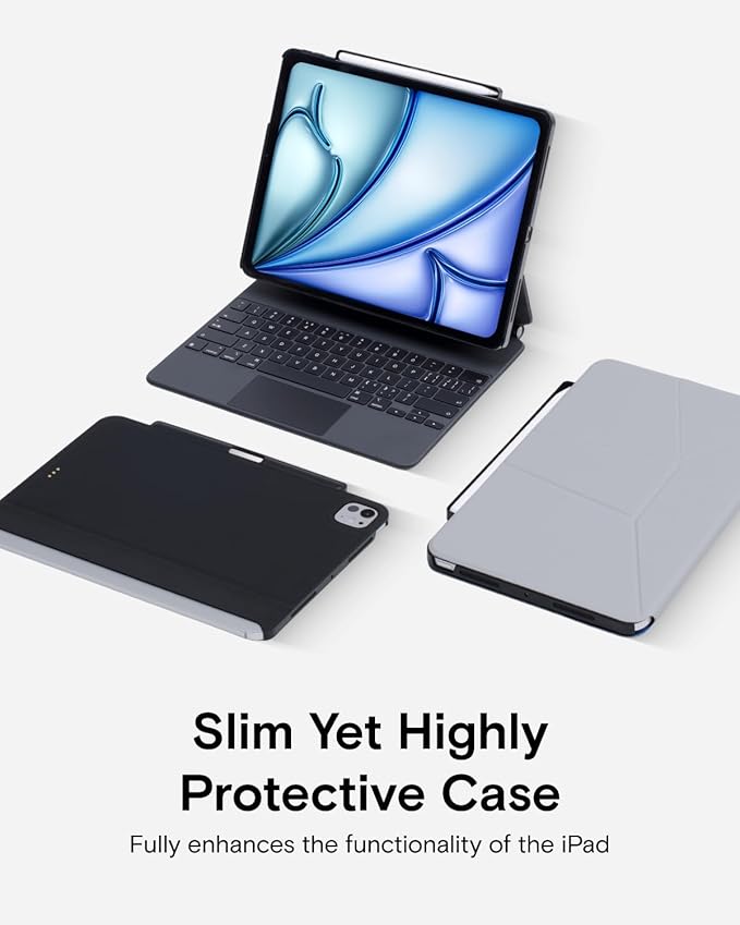 MOFT Snap Tablet Case for iPad Pro 11" (M5/M4) with Pencil Holder, Magic Keyboard Compatible, Slim Lightweight Magnetic Case, Connect to Versatile Snap Stands