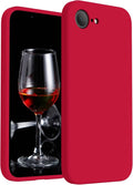 FireNova Magnetic for iPhone 17e Case/iPhone 16e Case, Compatible with MagSafe, [Silicone Camera Protection] Microfiber Lining Phone Case, 6.1", Deep Red