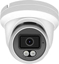 Marquis 4MP PoE IP Turret Dome Camera with Microphone/Audio, IP Security Camera Outdoor Rated, Waterproof IP66, 108° Wide Angle 2.8mm Lens (Regular IR)