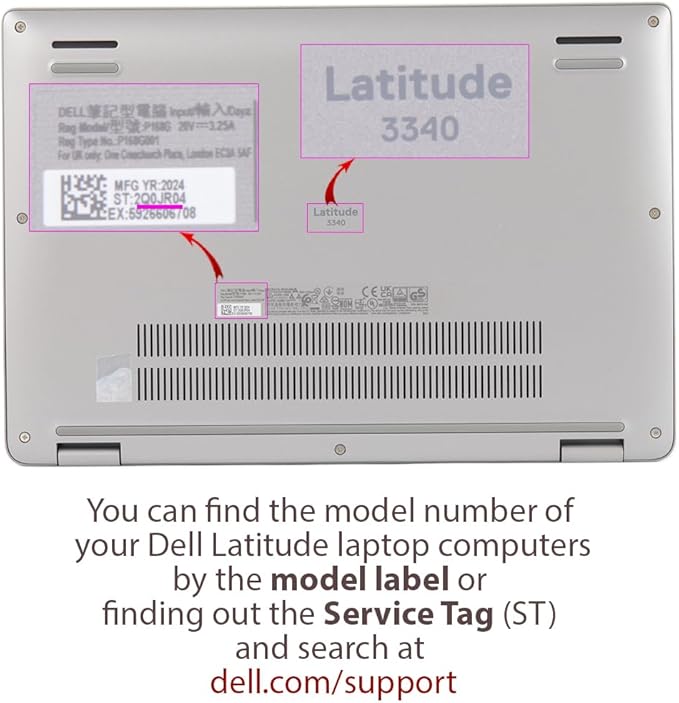 mCover Case ONLY Compatible with 2023-2024 13.3" Dell Latitude 3340 Series Laptop or 2-in-1 Windows Notebook Computer (NOT Fitting Any Other Dell Models) - Red