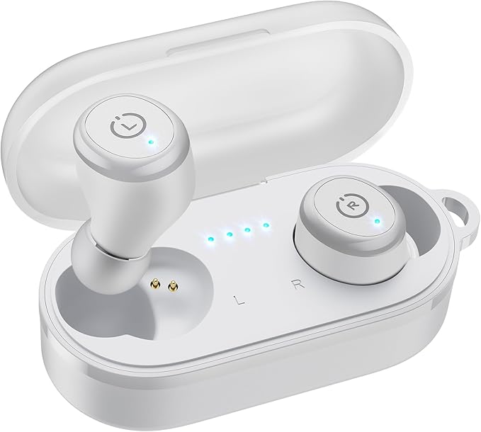 TOZO T10 Wireless Earbuds Bluetooth 5.3 Headphones, App Customize EQ, Ergonomic Design, 55H Playtime, Wireless Charging Case, IPX8 Waterproof Sound in-Ear Headset, New Version