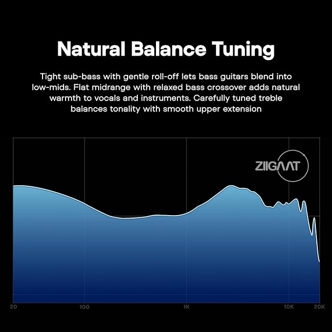 Linsoul ZiiGaat Horizon in Ear Monitor, 1DD+2BA+2 Planar HiFi Wired Earbuds, Studio-Grade IEM Earphones, Natural Balanced Tuning with Buttery-Smooth Treble Extension for Musicians Audiophiles