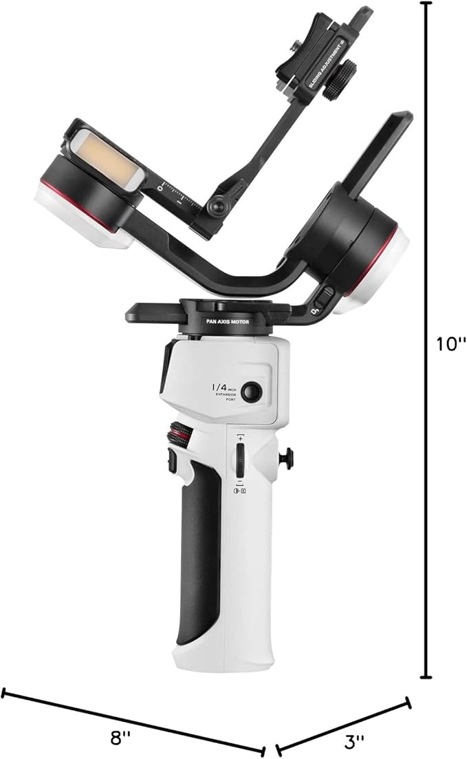 Zhiyun Crane M3S Handheld Gimbal 3-Axis Stabilizer All in One Design for Mirrorless Cameras Like Sony,Canon,Smartphone Like iPhone,Sumsung,Action Cameras Like Gopro (Crane M3 Upgrade Version in 2023)