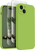 FireNova Designed for iPhone 15 Case, Silicone Upgraded [Camera Protection] Phone Case, Soft Anti-Scratch Microfiber Lining Inside, 6.1 inch, Sprout Green