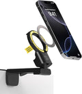 Scosche SMSTRVL MagSafe Airplane Phone Holder Mount, Magnetic Cell Phone Stand for Desk, Tray Table, Seat Back or Tripod, Plane Travel Essentials for Flying Compatible with iPhone 16/15/14/13/12