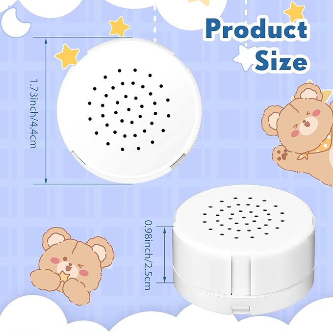 12 Pcs Voice Recorder for Stuffed Animal, Sound Recorder Music Recordable Sound Module Recording Device Record Custom Message for Plush Toy Doll Stuffed Bear Pillow, Battery Included (60 Second)