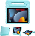 ProCase Kids Case for iPad 9th Generation/iPad 8/iPad 7, iPad 10.2 Case 2021 2020 2019/iPad Air 10.5/iPad Pro 10.5 Kids Case, Shockproof Lightweight Case with Convertible Handle -Aqua