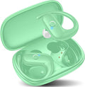 kurdene Wireless Earbuds Bluetooth Headphones Sport,Over Ear Buds with Deep Bass Sound,60Hrs Playtime Earphones Redesigned Comfort Fit with Earhooks for Running,Meeting,Workout-Mint Green