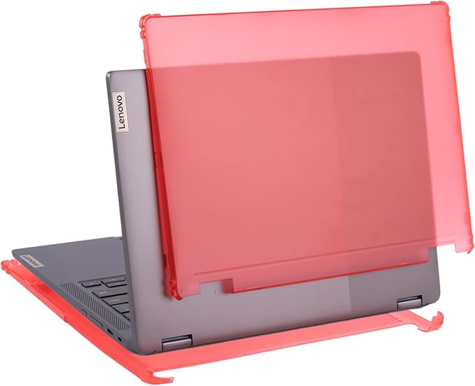 mCover Case ONLY Compatible for 2022-2025 14" Lenovo IP Flex 5 Chrome 14IAU7 (Plus) Convertible Chromebook Laptops (NOT Fitting Other Lenovo Models)- Red