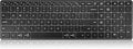 Wireless Bluetooth Keyboard, 3-Device Free Switching (2.4G+BT), Ultra-Slim Compact Wireless Keyboard Quiet Typing for PC/Laptop/Smart TV/Phone,12 Multimedia Keys