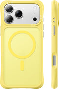 ORNARTO Magnetic for iPhone 17 Pro Max Case, 20FT Military-Grade Drop Protection, Compatible with MagSafe, Slim Shockproof Translucent Matte Phone Case for iPhone 17 Pro Max 6.9", Light Yellow