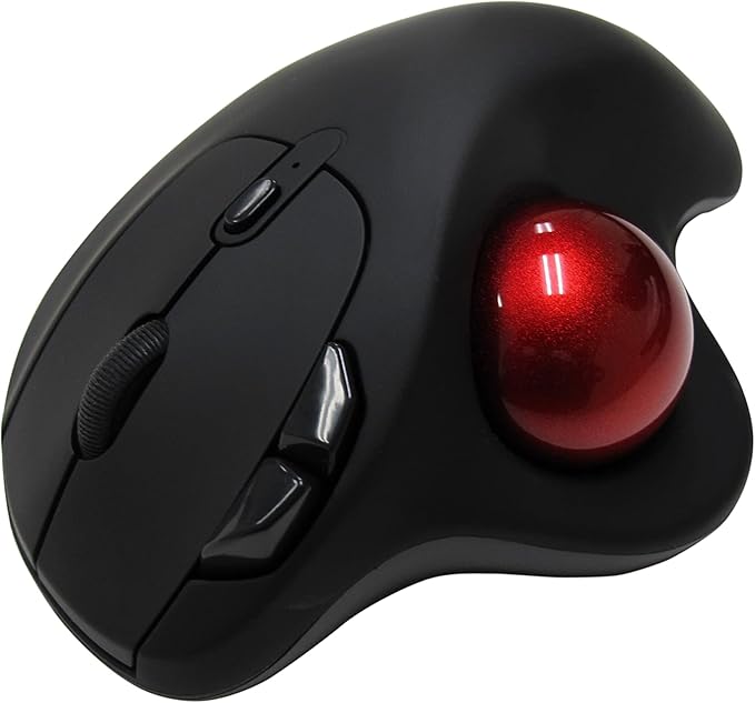 MOJO Multi Mode Rechargeable Silent Trackball Mouse (Bluetooth + Wireless)