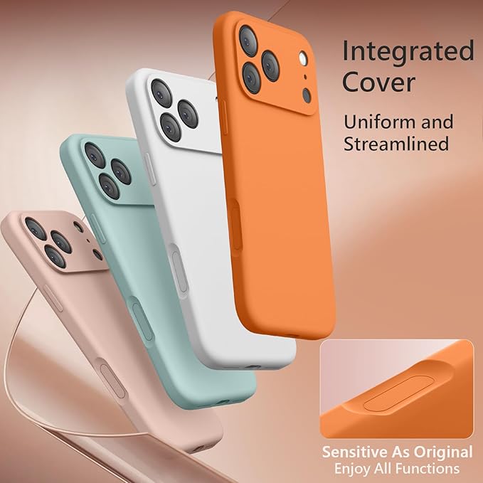 FireNova Magnetic for iPhone 17 Pro Max Case, Compatible with MagSafe, [Integrated Silicone Camera Control Button] [Camera Protection] Anti-Scratch Microfiber Lining Phone Case, 6.9", Orange