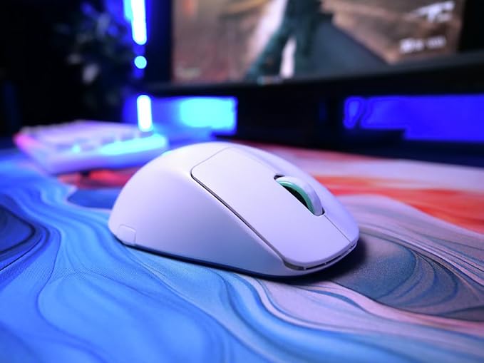 M64 Wireless | Ultra Light Ergonomic Gaming Mouse (M64, White)