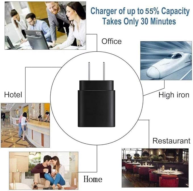Samsung USB C Charger Block 25W PD Super Fast Charger Type C Wall Plug Adapter Quick Charging for Samsung Galaxy S26/S25/S24/S23/S22/S21/S20/Z Fold 3/4/5/Note20