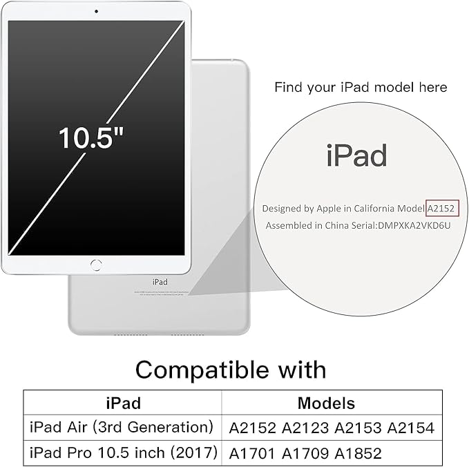 Case for iPad 9th/8th/7th Generation 10.2 Inch (2021/2020/2019), iPad Air 3 2019/ Pro 10.5 2017 Case with Auto Wake/Sleep & Elastic Band, Multi-Angle Viewing Stand Cover - Metallic Flower