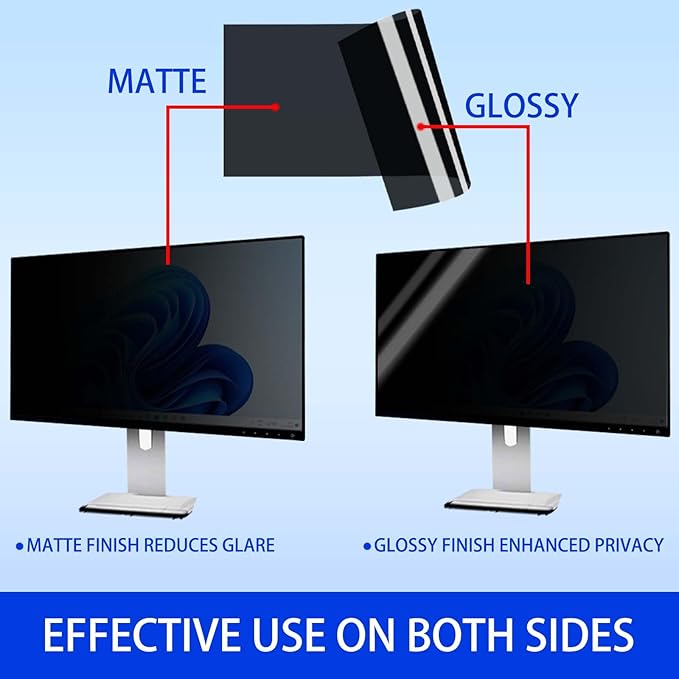 19 Inch Privacy Screen for Monitor with 5:4 Widescreen Monitor Blue Light Screen Protector - Anti-Glare - Anti-Scratch Protector Film for Data Confidentiality Privacy Shield [2 Pack]