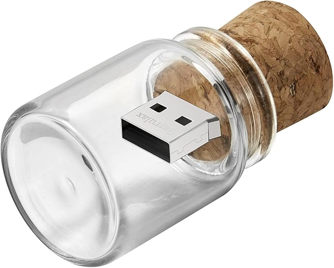 USB Flash Drive, 16GB Wooden USB2.0 High Speed USB Thumb Drives Memory Stick Pen Date Storage Stick Pendrive (Drift Bottle)