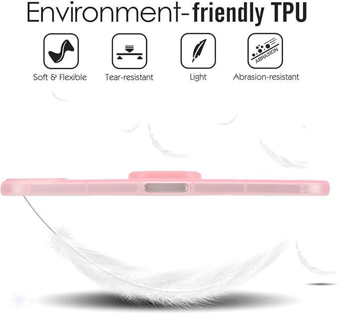 Slim Case for iPad mini 7 (A17 Pro) 2024/ Mini 6 8.3'', Built-in Kickstand Non-Slip Military Grade Drop Protection Rugged for iPad mini 7th 6th Generation, Pink