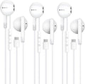 3 Pack of USB C Headphones [MFi Certified],Type C Earphones HiFi Stereo Wired Earbuds,Magnetic Noise Canceling in-Ear Headset with Microphone for iPhone 15/16/15 16 Plus/15 16Pro/15 16Pro Max