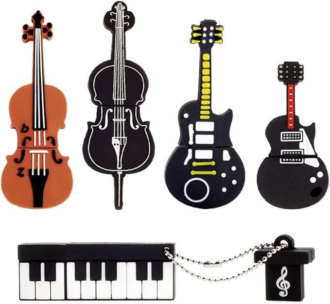 5 x 32GB Musical Instruments USB Flash Drive Computer Memory Stick USB 2.0 Pendrive for Students