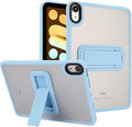 Shockproof Case for iPad mini 7th/6th Generation (2024/2021 8.3-inch), Kickstand Slim Fit Rugged Bumper Lightweight Anti-Scratch Bumper Case Cover for Women Men, Blue