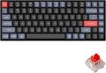 Keychron K2 Pro QMK/VIA Wireless Mechanical Keyboard, Custom Programmable Macro Wired Keyboard with Hot-Swappable K Pro Red Switch White LED Backlight PBT Keycaps for Mac Windows Linux