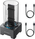 GRAUGEAR M.2 NVMe SATA PCIe SSD Enclosure Adapter Docking Station with Cooling Fan, USB3.2 Gen2 10Gbps M.2 SSD External Case USB C, Support UASP and Trim, M2 NVMe NGFF M Key B+M Key, RTL9210B Chipset
