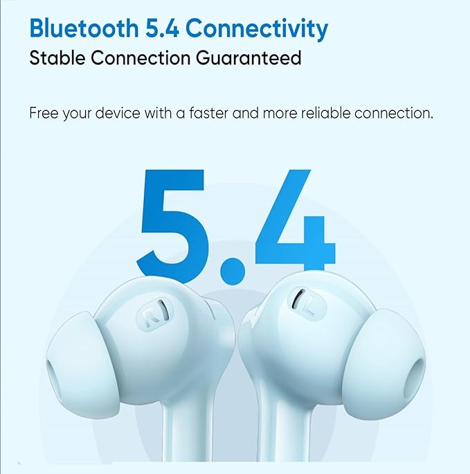 realme Buds T200x True Wireless Earbuds with 12.4mm Dynamic Bass Drivers, 25 dB ANC, Quad Mic, 45ms Latency, Upto 48 Hrs Playback, Fast Charge, IP55 Rated, BT 5.4 - (White)