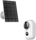 ZUMIMALL Security Cameras Wireless Outdoor with Magnetic Mount, 2K, 2.4G WiFi,3W Solar Panel with 10ft Type C Cable