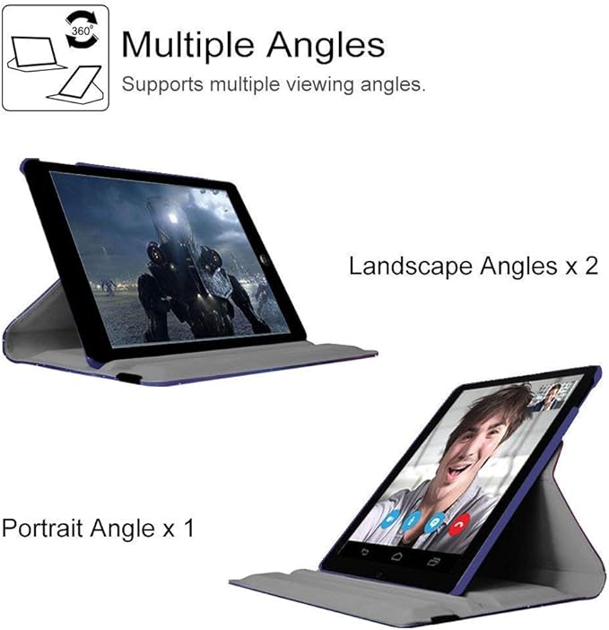 Case for iPad Air (3rd Gen) 10.5" 2019 / iPad Pro 10.5" 2017 Case,360 Degree Rotating Stand Protective Cover, Auto Sleep/Wake